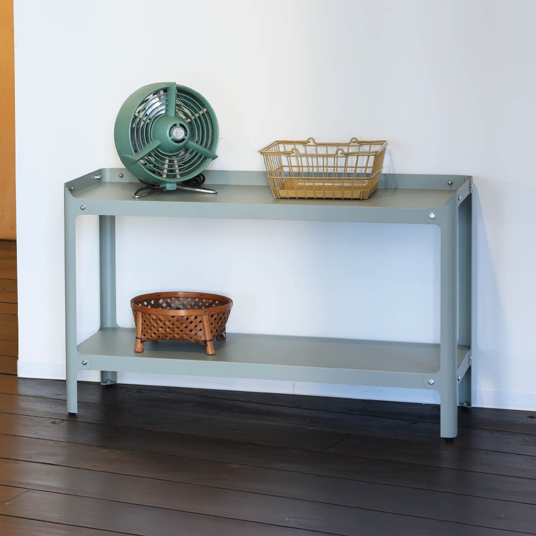 STEEL SHELF 2 LAYRES SAGE GREEN