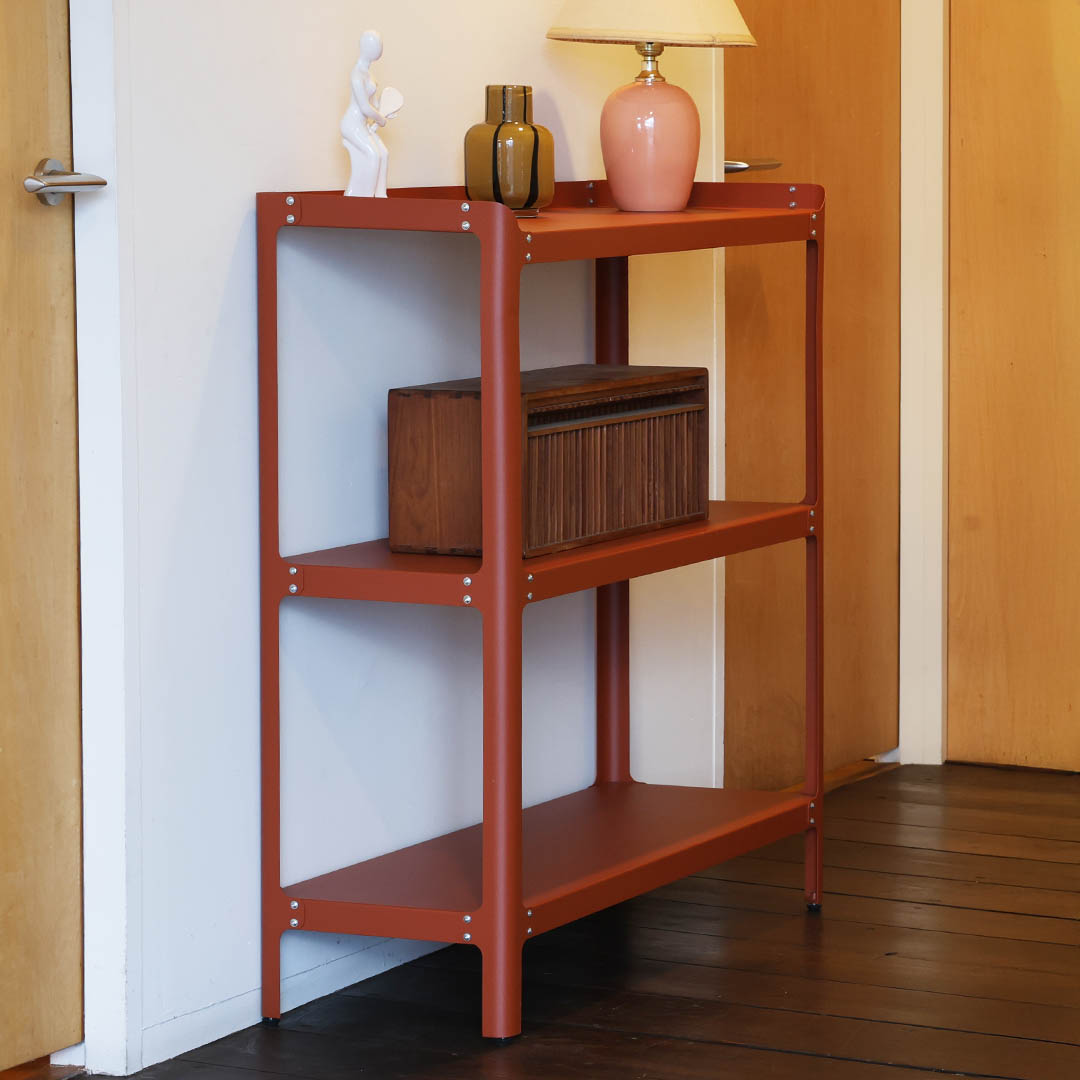 STEEL SHELF 3 LAYRES BROWN
