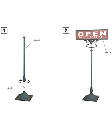 DULTON ONLINE SHOP | OPEN-CLOSED SIGN STAND: ハードウェア/D.I.Y