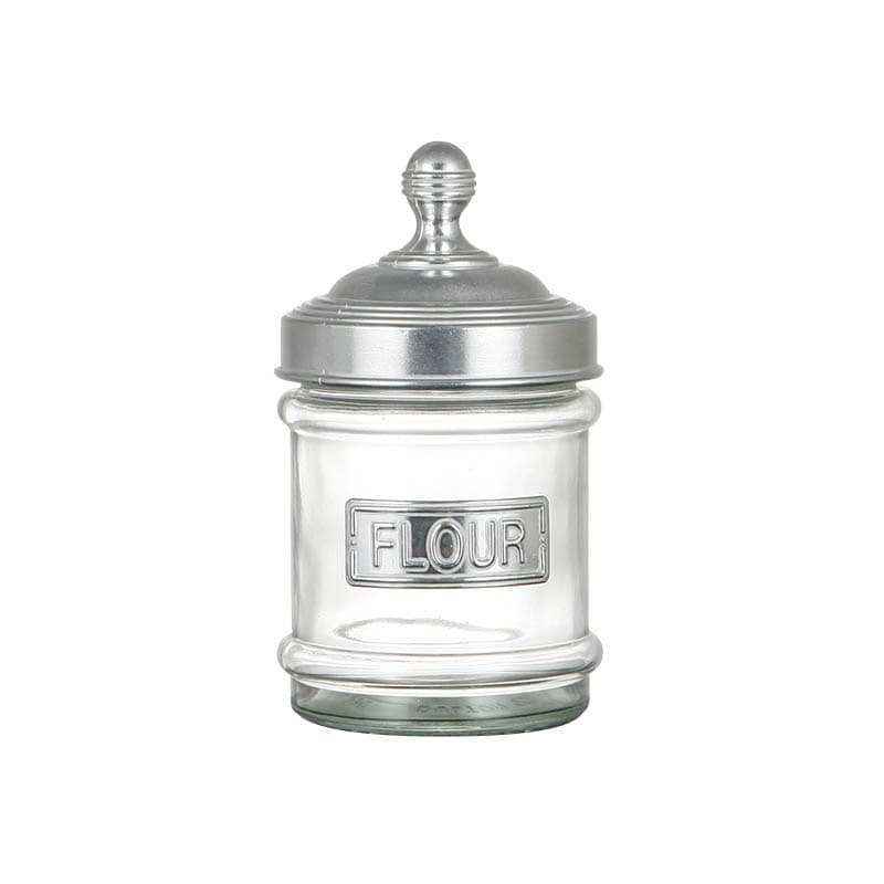 GLASS CANISTER FLOUR