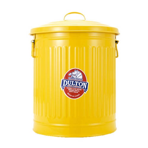 GARBAGE CAN YELLOW-S