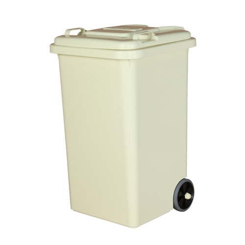 PLASTIC TRASH CAN 65L IVORY