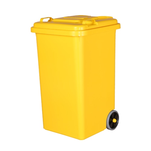 PLASTIC TRASH CAN 65L YELLOW