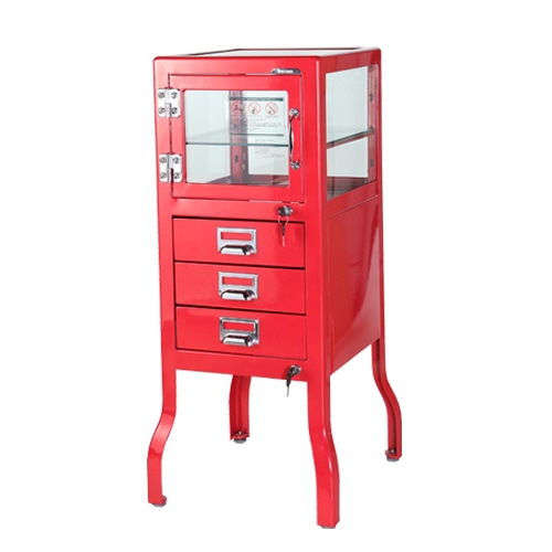 DENTIST CABINET 3 RED