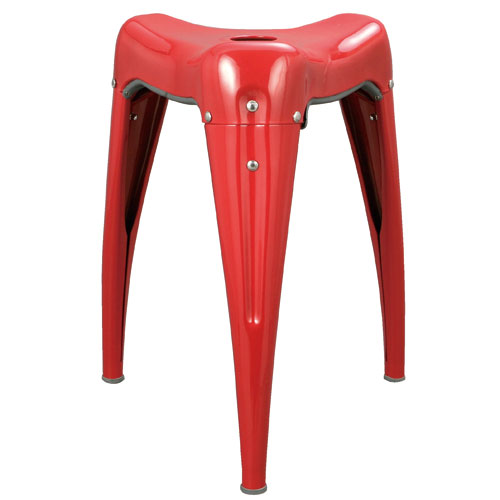 STACKING STOOL ''WISDOM TOOTH'' RED