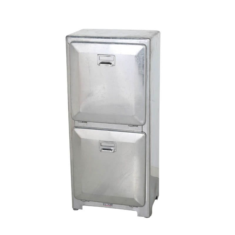 DULTON ONLINE SHOP | TRASH CAN DOUBLE DECKER GALVANIZED(GALVANIZED