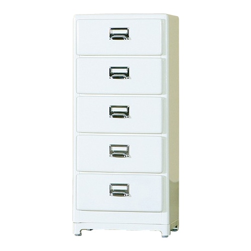 5 DRAWERS CHEST IVORY