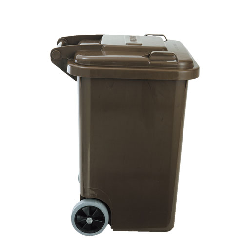 PLASTIC TRASH CAN 45L BROWN