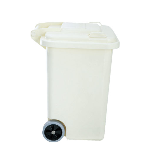 PLASTIC TRASH CAN 45L IVORY