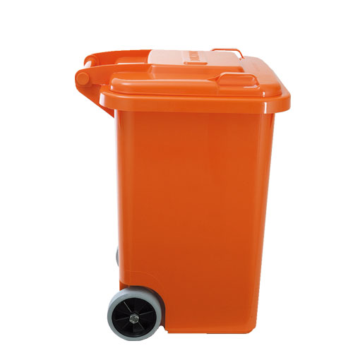 PLASTIC TRASH CAN 45L ORANGE