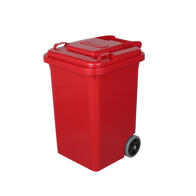 PLASTIC TRASH CAN 45L RED