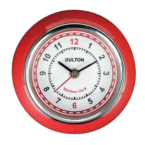 KITCHEN CLOCK RED