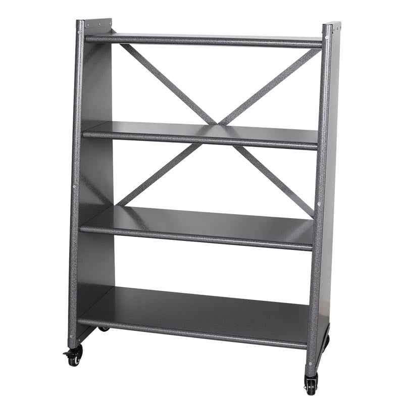 4 TIER TAPERED METAL SHELF H.GRY