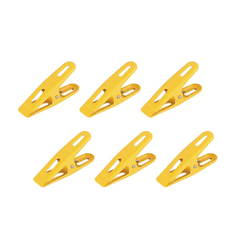 6 COLORED CLIPS A YELLOW