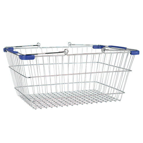 DULTON ONLINE SHOP | MARKET BASKET L CHROME/BLUE(L CHROME-BLUE