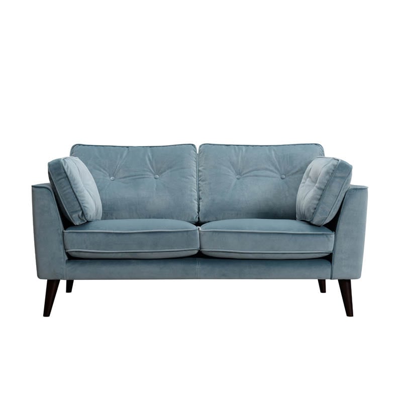 VELVET SOFA 2 SEATER L.BLUE