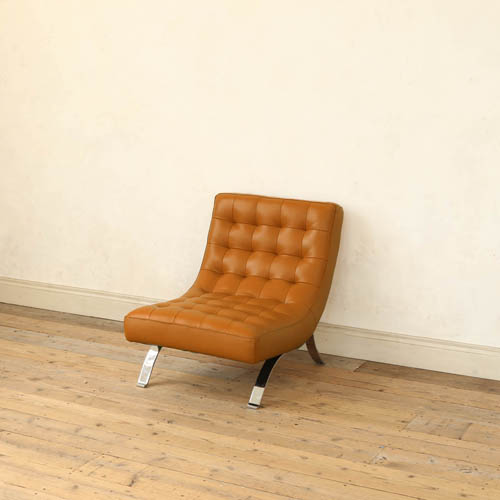 LEATEHR SOFA 1 SEATER YELLOW