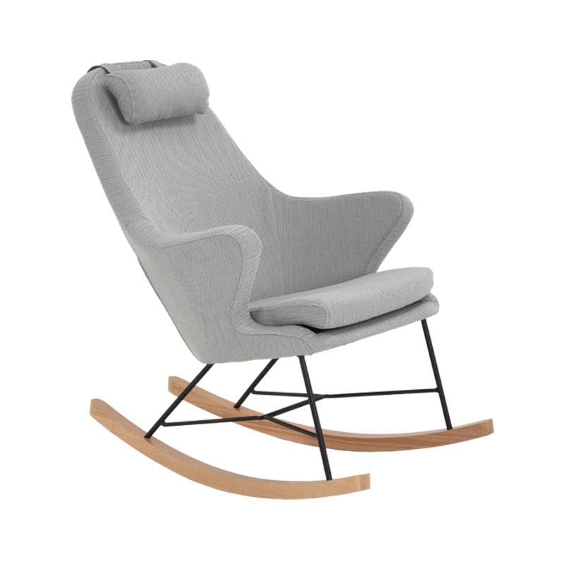 ROCKING CHAIR HERRINGBONE BLACK"