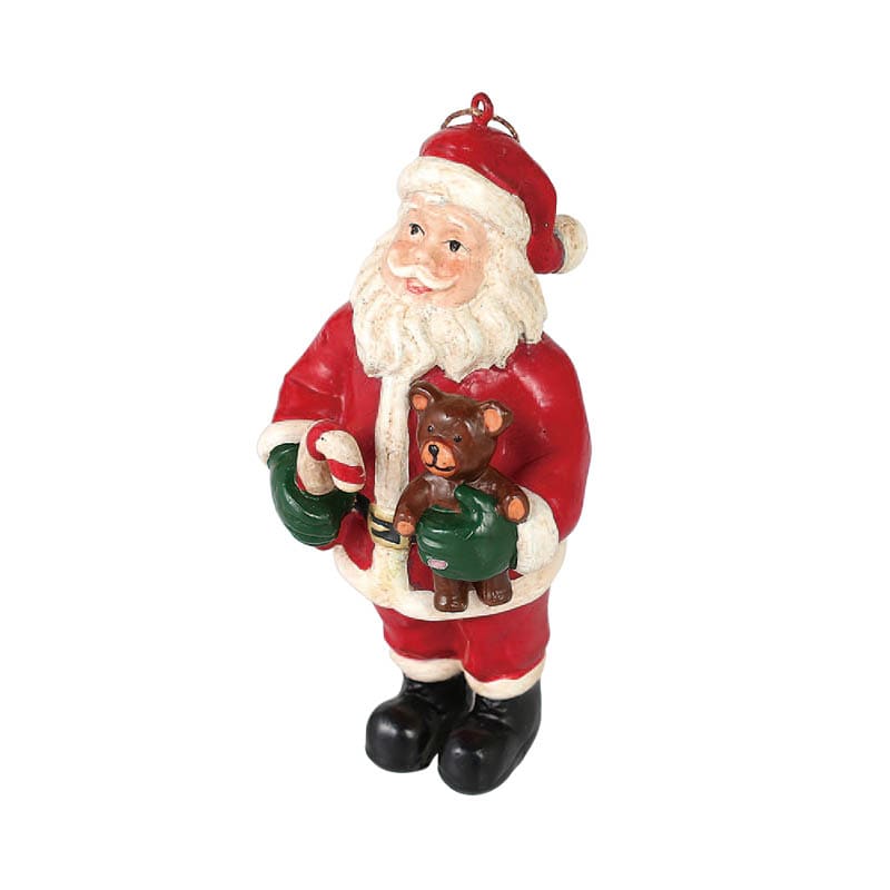 HANGER SANTA WITH BEAR