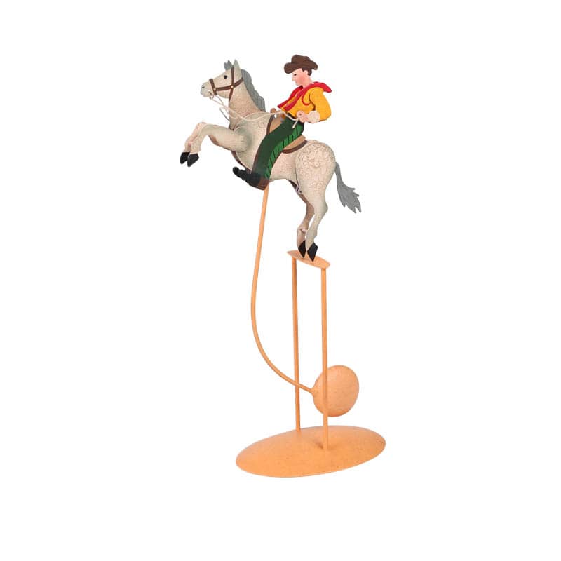 BALANCE ORNAMENT COW BOY