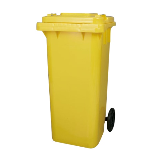 PLASTIC TRASH CAN 120L YELLOW