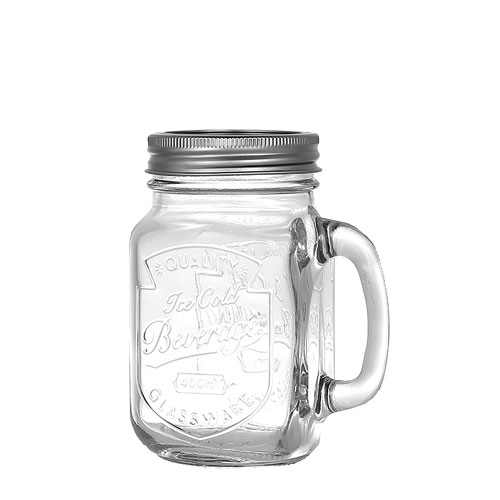 GLASS JAR WITH HANDLE