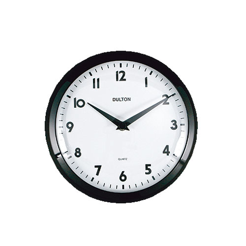 WALL CLOCK BLACK