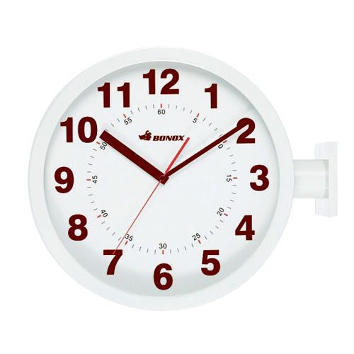 DOUBLE FACES WALL CLOCK  IVORY