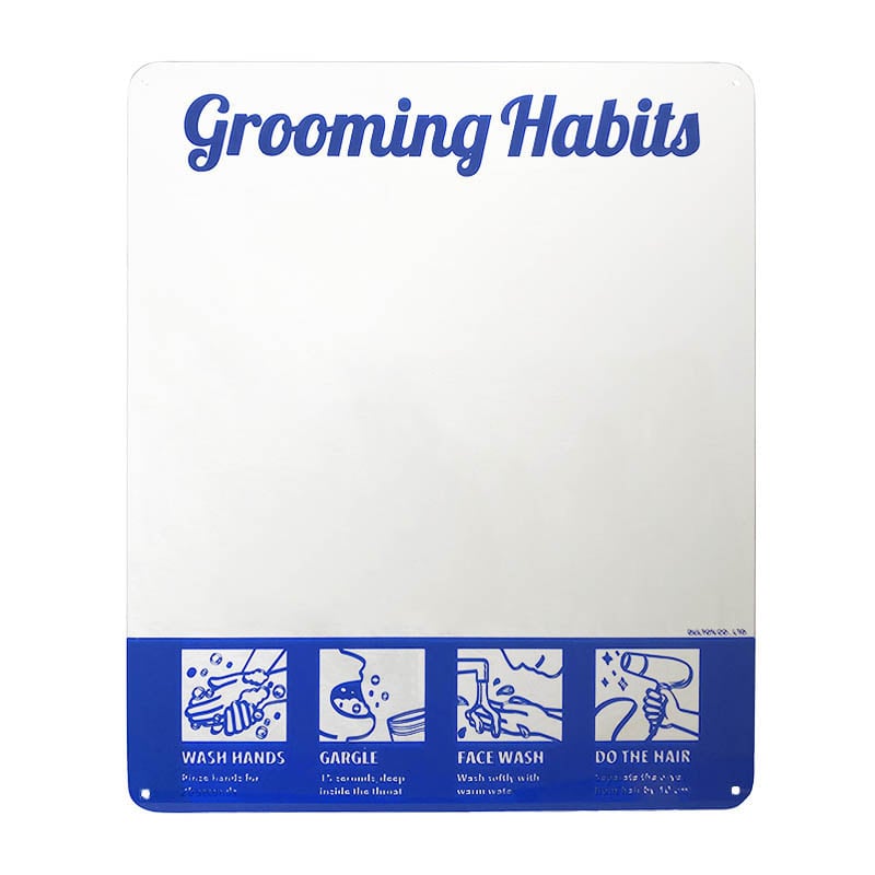 MIRROR SIGN GROOMING HABITS