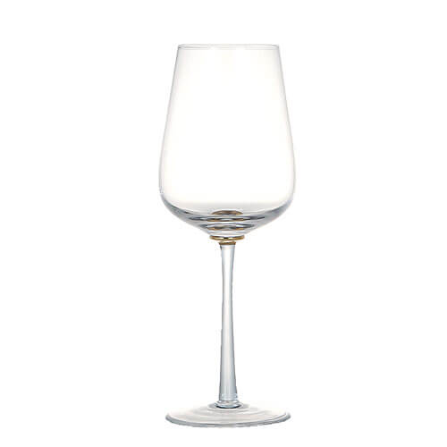 GOLD POINT GLASS  WINE BLUE