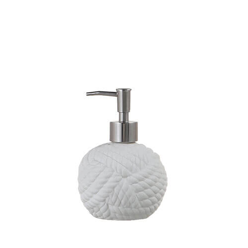SEASIDE STONEWARE DISPENSER WHITE