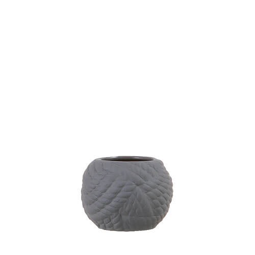SEASIDE STONEWARE BRUSH STAND GRAY