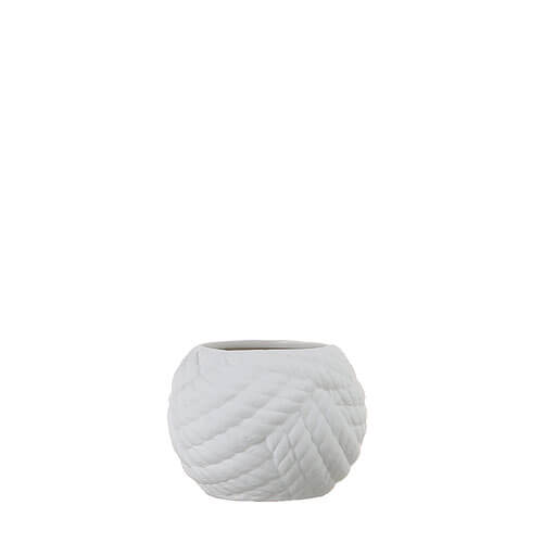 SEASIDE STONEWARE BRUSH STAND WHITE