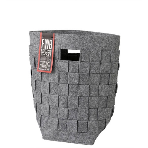 FELTING WEAVING BUCKET S L.GRAY