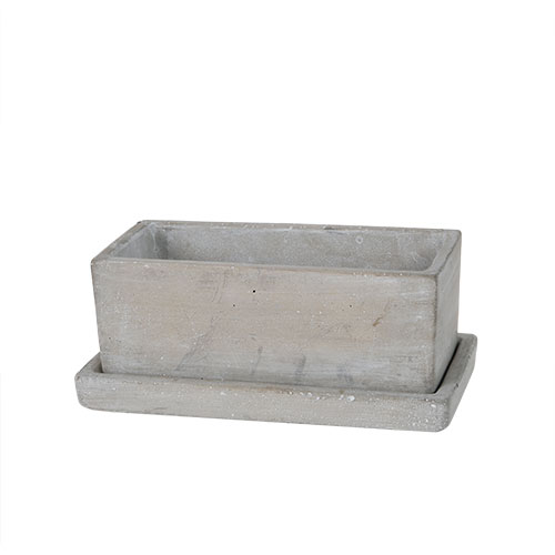 SOLID PLANTER RECTANGLE S PLAIN