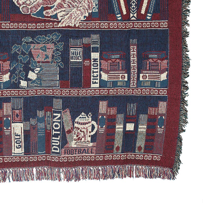 JACQUARD THROW ''HUE BOOKS''
