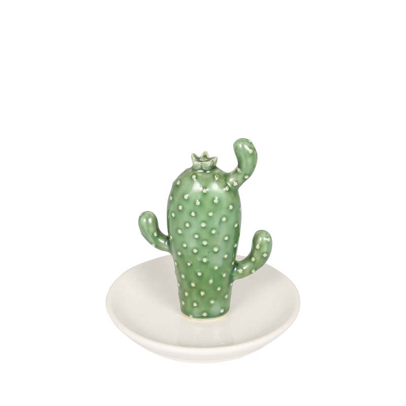 CACTUS RING HOLDER WITH TRAY OPUNTIA