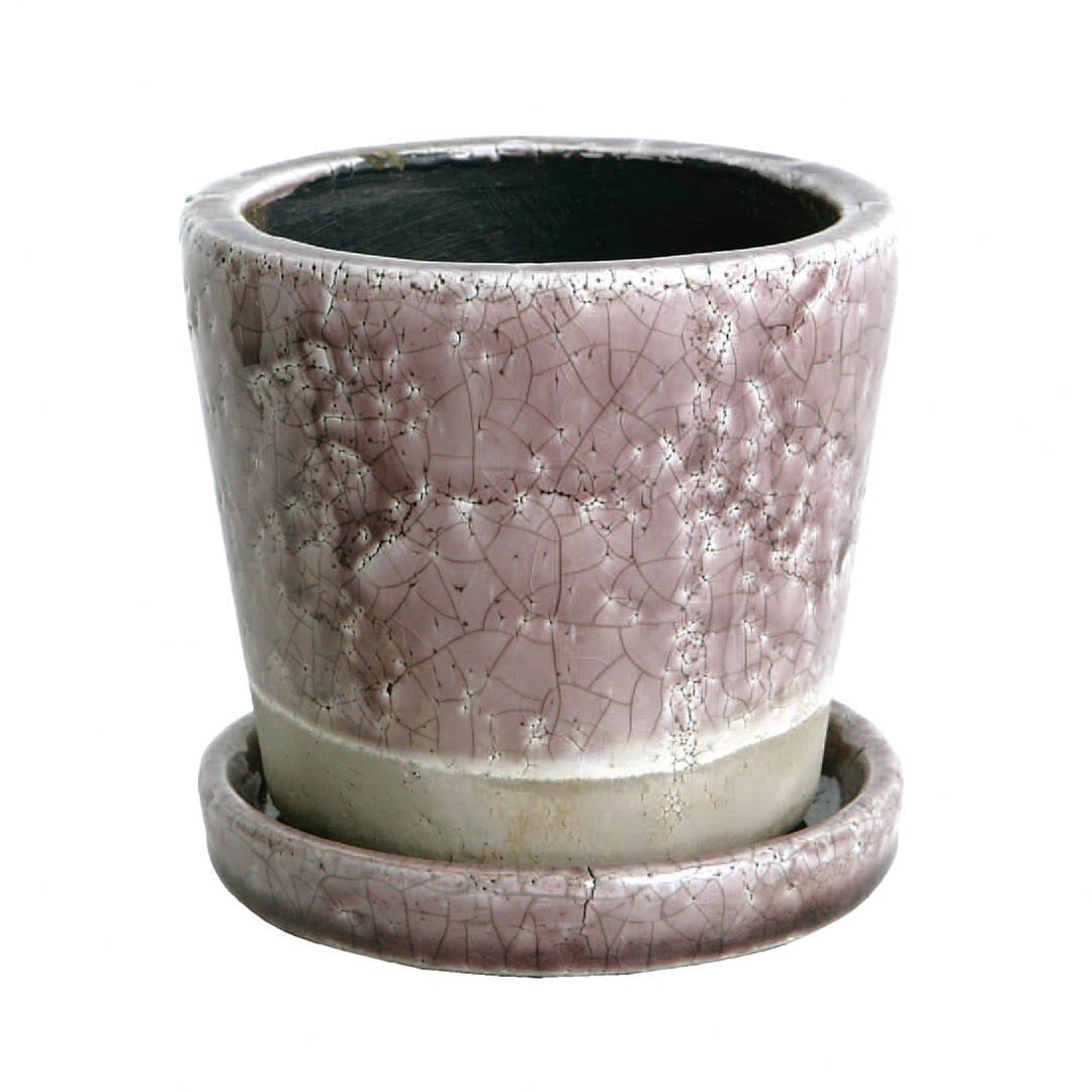 COLOR GLAZED POT LIGHT PURPLE