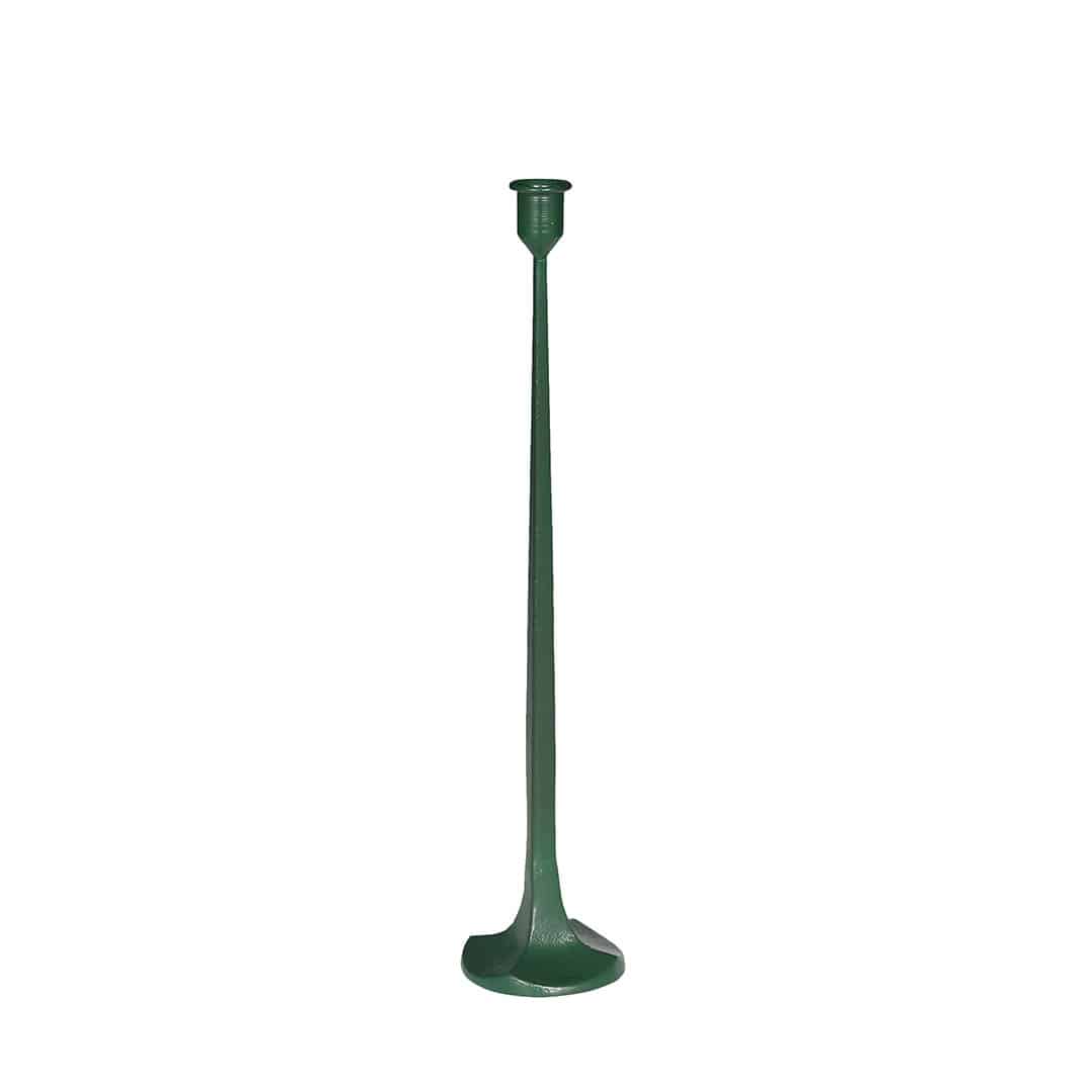 IRON CANDLE HOLDER DIAMOND GREEN L