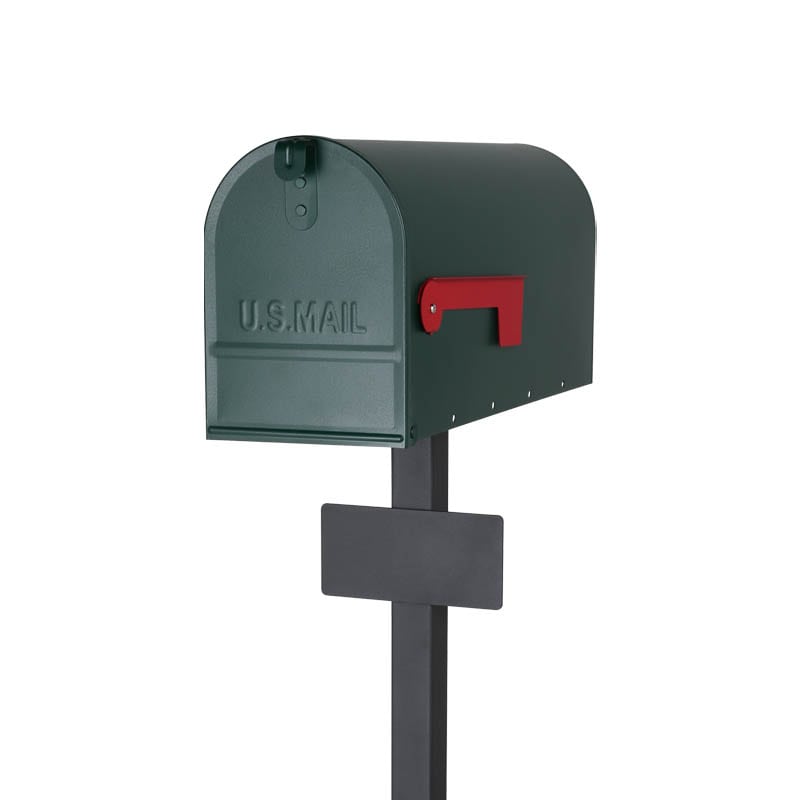 LETTER BOX WITH STAND GREEN