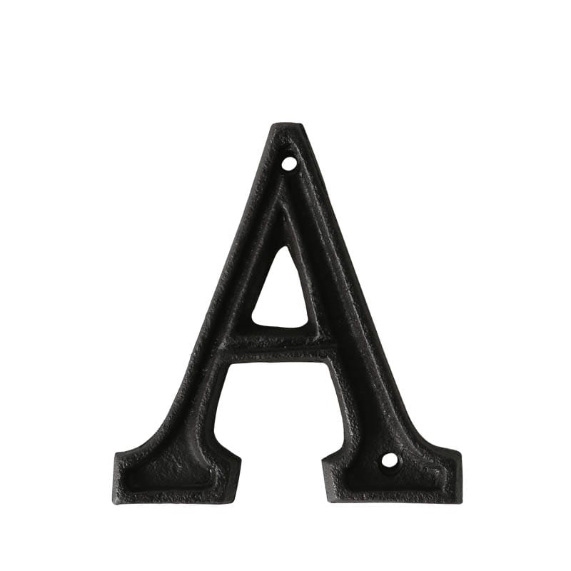 "METAL LETTER ""A"" MATT BLACK"