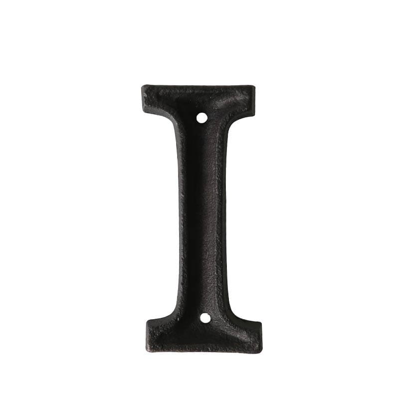 "METAL LETTER ""I"" MATT BLACK"