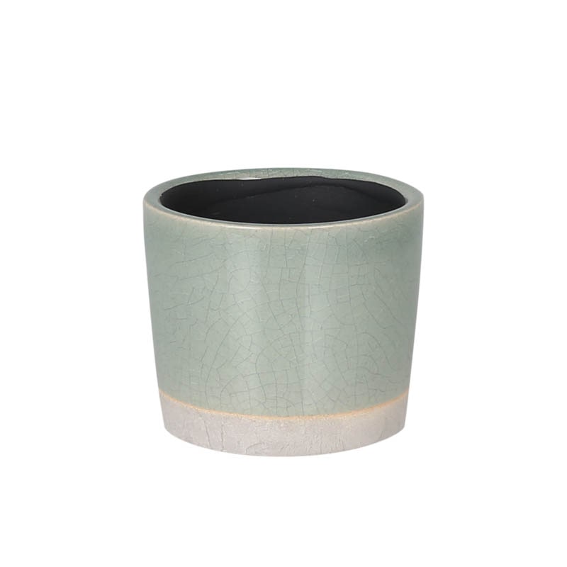 COLOR GLAZED POT COVER CLASSIC GREEN