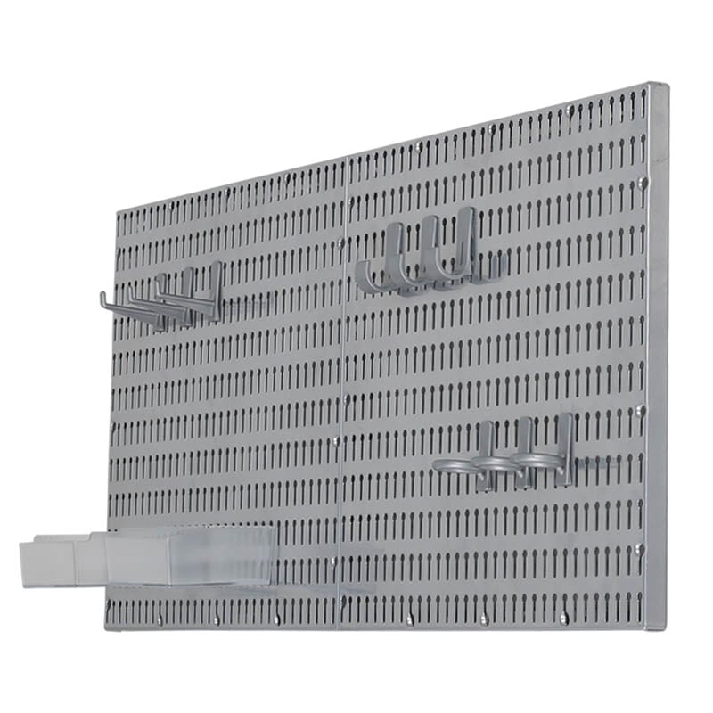 STEEL PEGBOARD SET SILVER