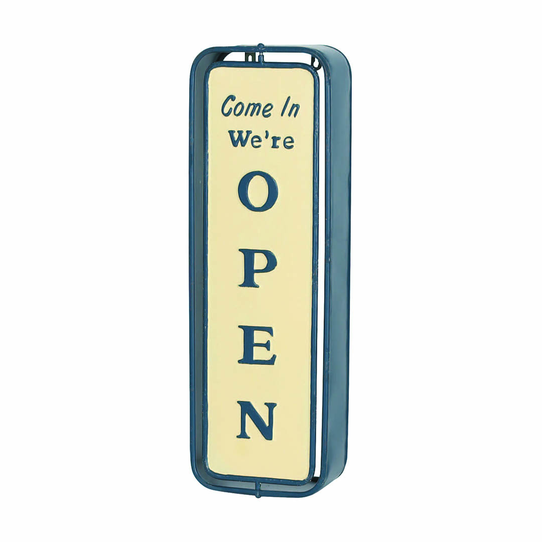 DULTON ONLINE SHOP | WALL MOUNT SPINNER SIGN OPEN-CLOSED NAVY(NAVY