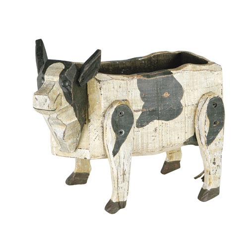 WOODEN COW BOX