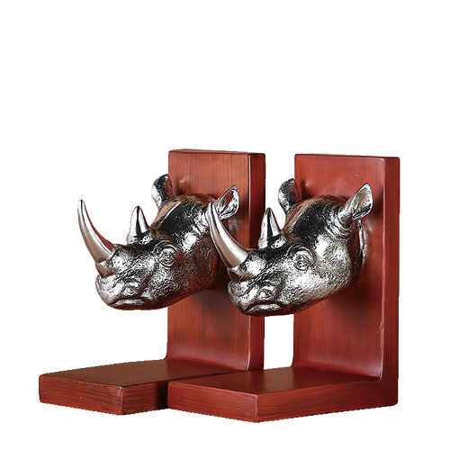 RHINO BOOKENDS