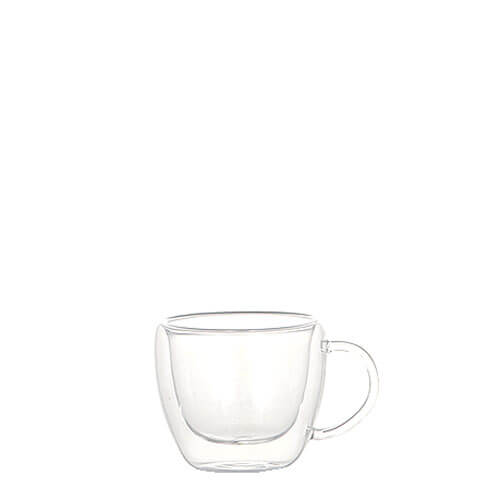 DOUBLE WALL GLASS CUP ESPRESSO