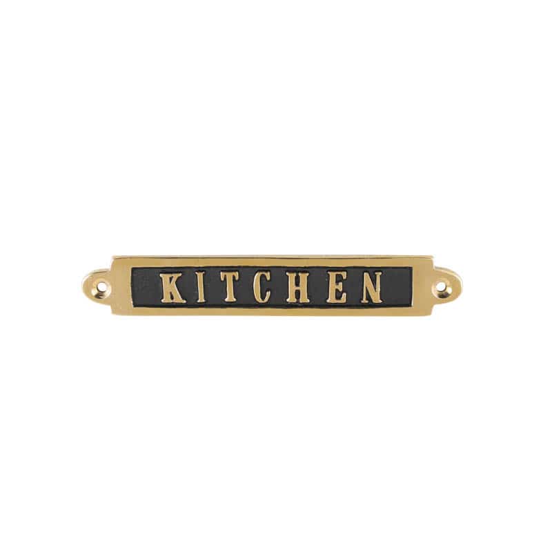 BRASS SIGN "KITCHEN"