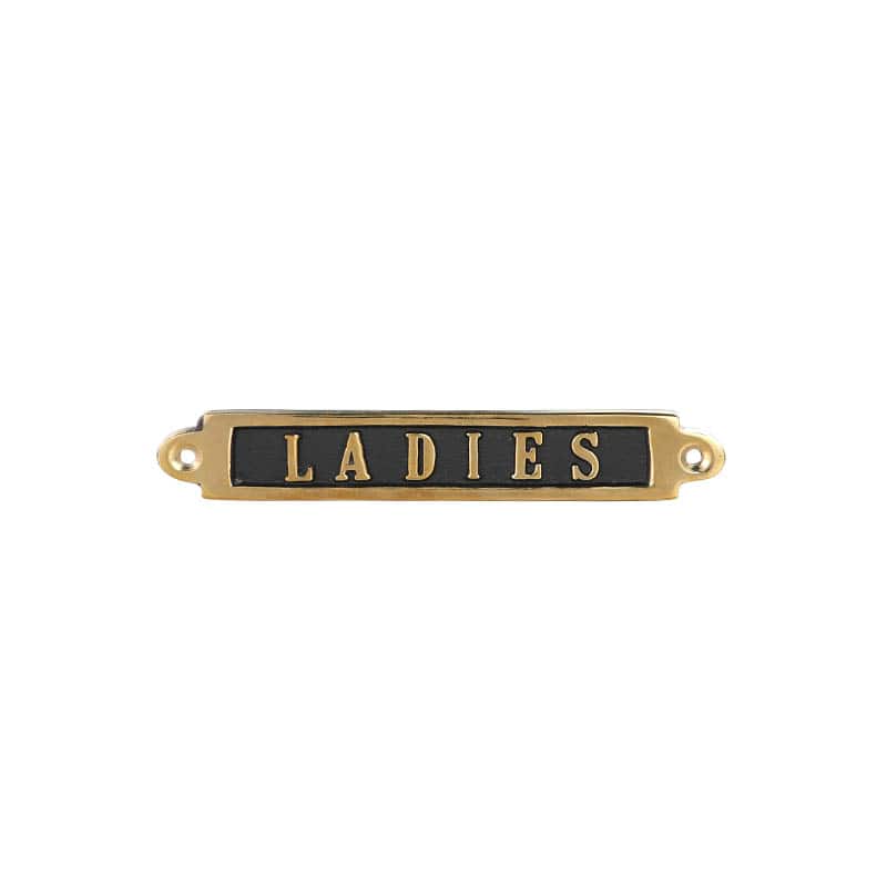 BRASS SIGN "LADIES"